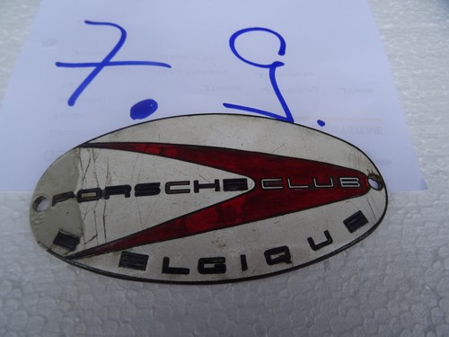 Porsche club plakette sehr - porsche, plakette,