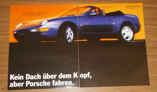 Seltene werbung porsche 968 - seltene,